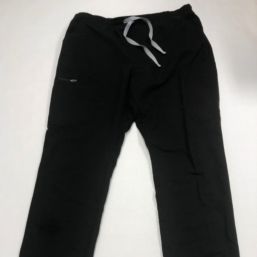 Figs black technical collection scrub pants
